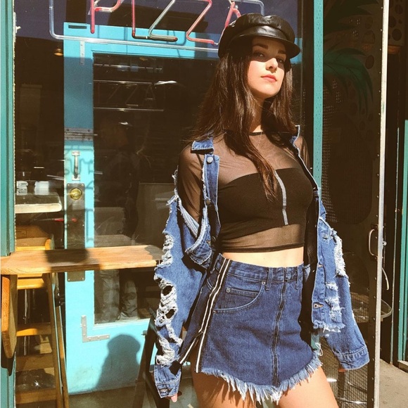 NWT Carmar Beatrice Denim Skirt Size 25 - Picture 2 of 6